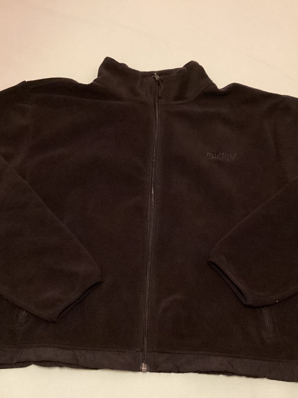 DKNY Microfleece zip up light weight jacket